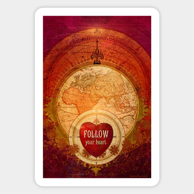 Follow Your Heart Sticker by AngiandSilas